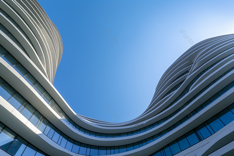 蓝天白云现代创意设计城市银河建筑摄影,高清,摄影图,摄影图片,图片大全,摄影图免费下载